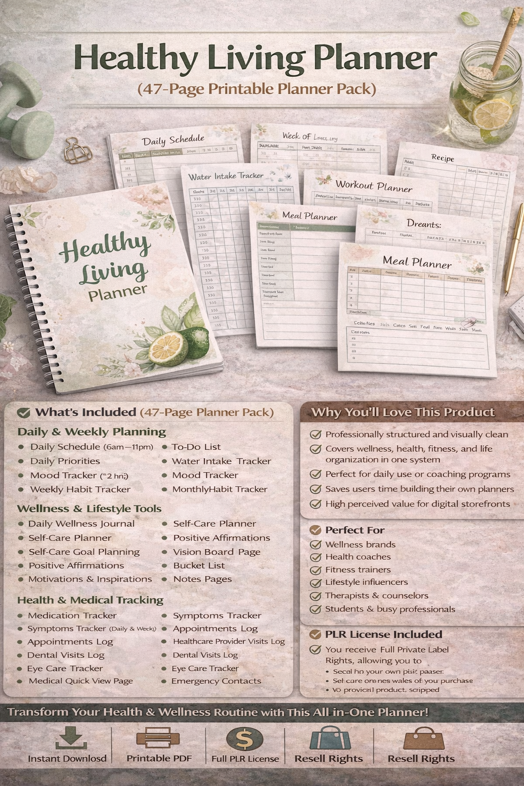 Healthy Living Planner