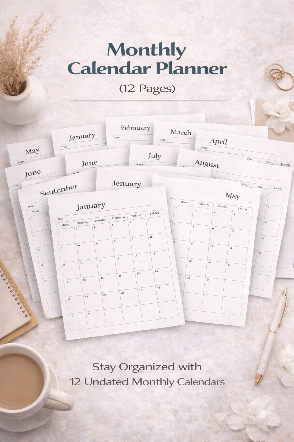 Monthly Blank Calendar